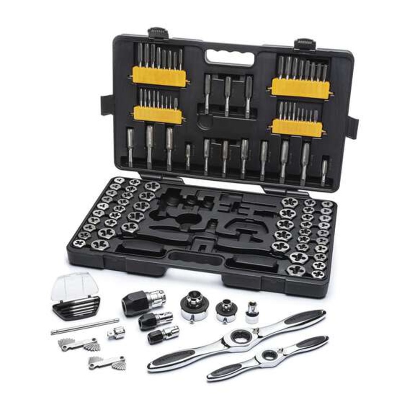 GearWrench Tap and Die Set Combination Ratcheting Large  – 114 Piece – 82812