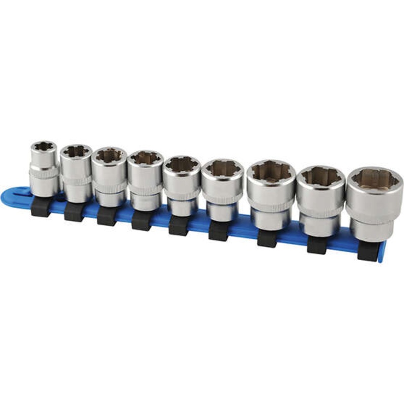 Kincrome Bolt Extractor Socket Set 9 Piece Metric 3/8″ Drive