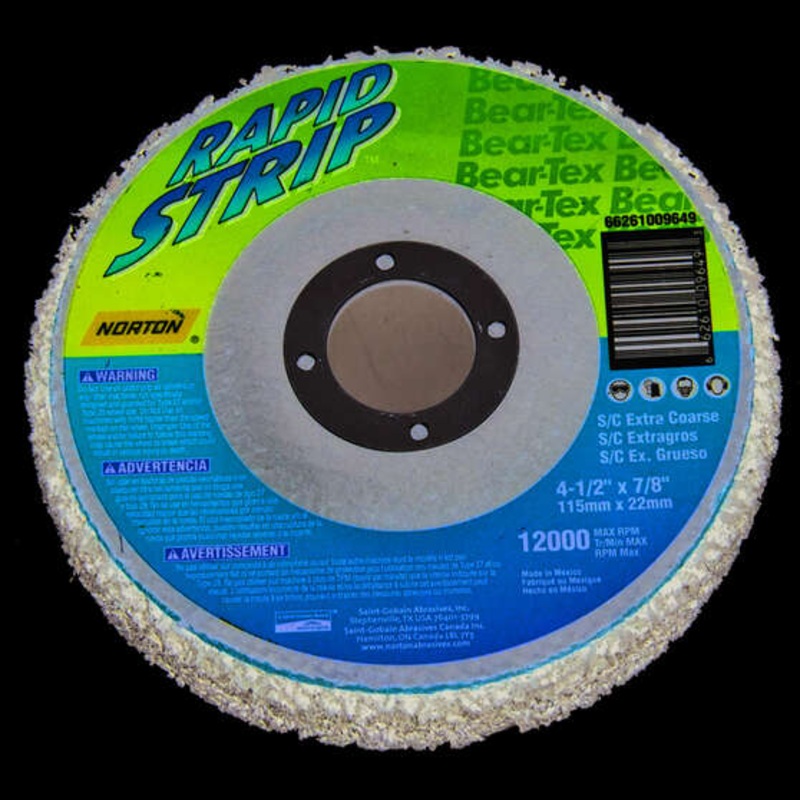 Norton BearTex Rapid Strip Disc Extra Coarse 115mm x 22mm