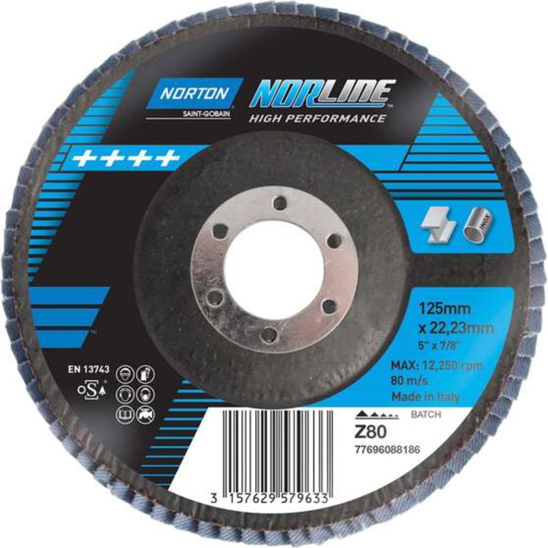 Norton Flap Disc 125mm, 80 Grit