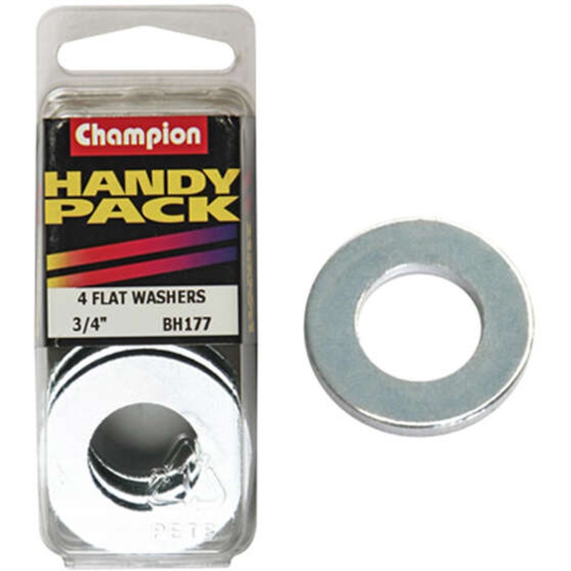 Champion Handy Pack Steel Flat Washers BH177, 3/4″