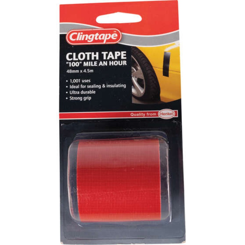 Clingtape Red Cloth Tape 48mm x 4.5m