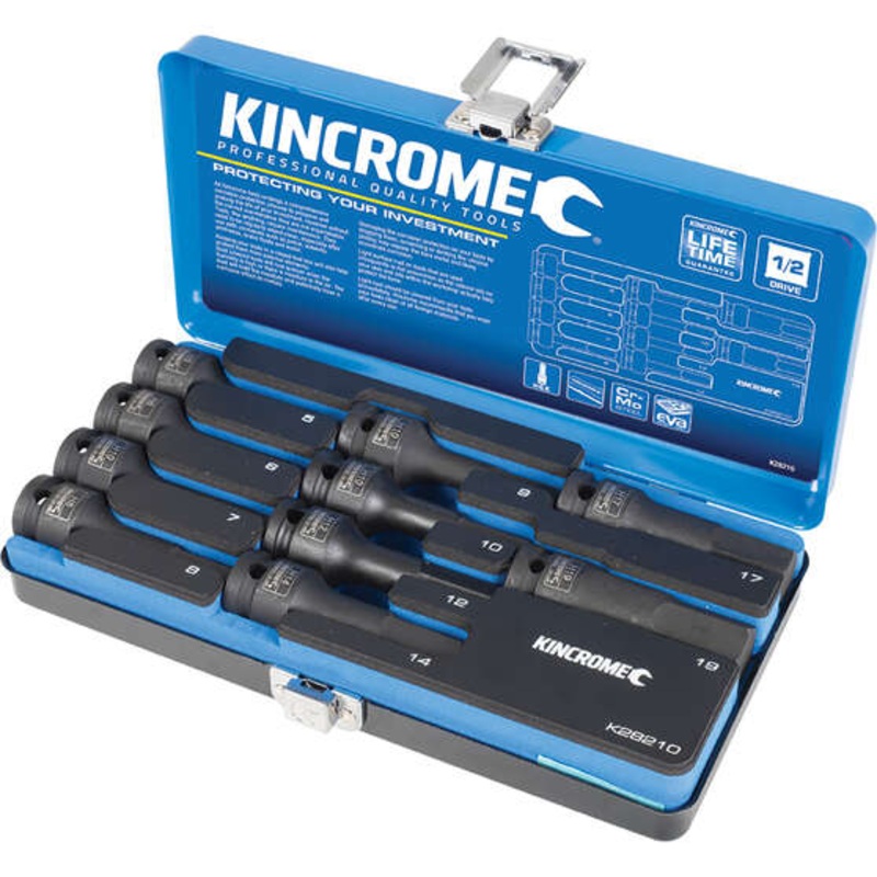 Kincrome Hex Impact Socket Set 1/2″ Drive Metric 10 Piece