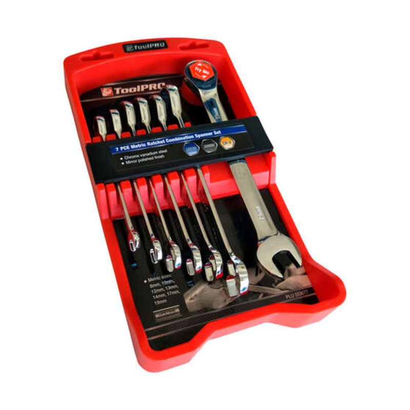 ToolPRO Ratchet Spanner Set Metric 7 Piece