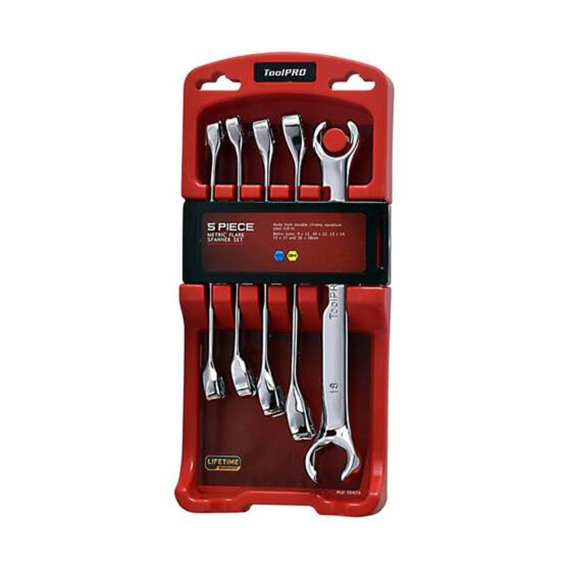ToolPRO Spanner Set Flare Nut Metric 5 Piece