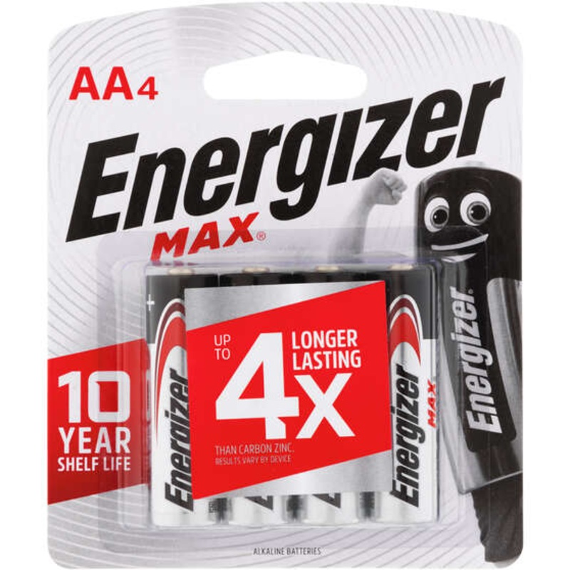 Energizer Max AA Batteries – 4 Pack