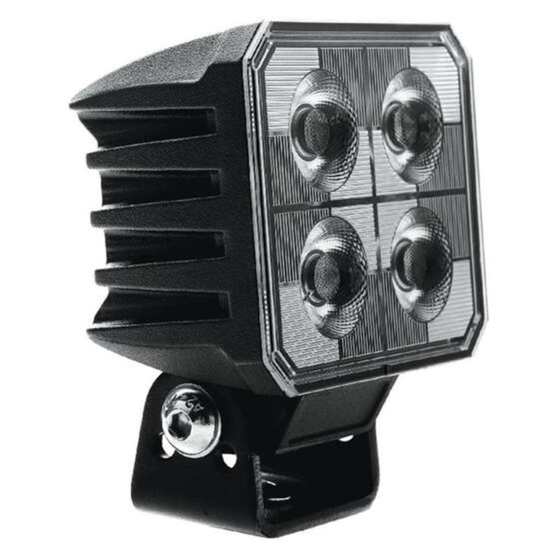 Ignite LED Square Worklamp Flood Beam with Black Housing – IWL0410SF