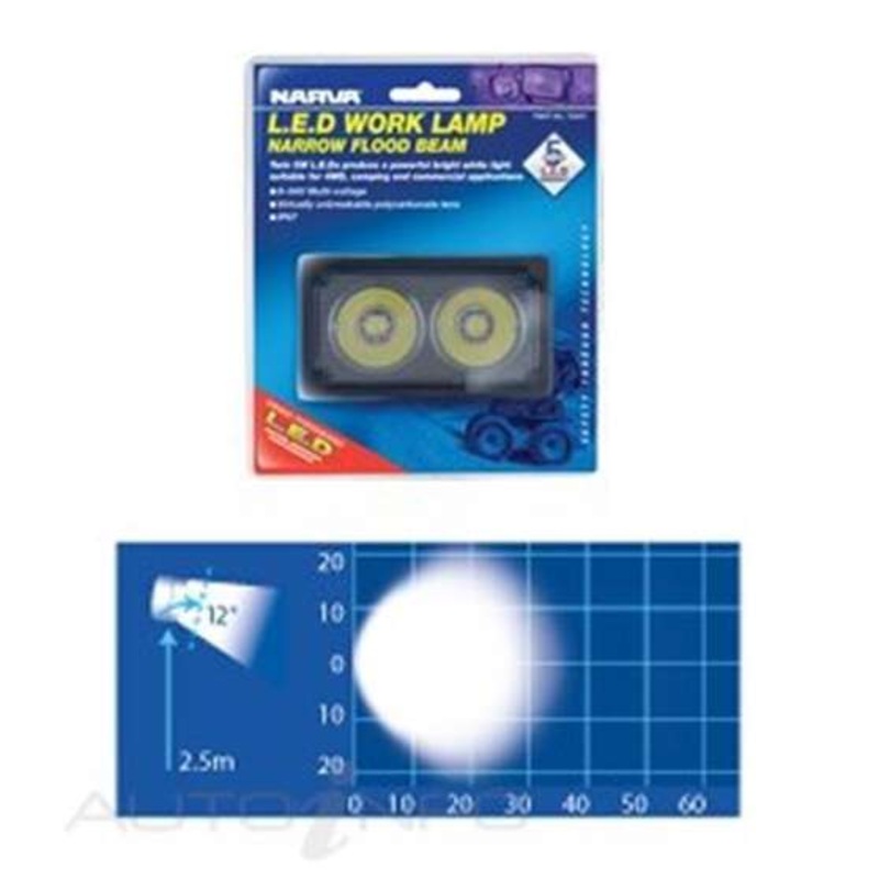 Narva LED Work Lamp Flood Beam – 1000 Lumens, 9-64V