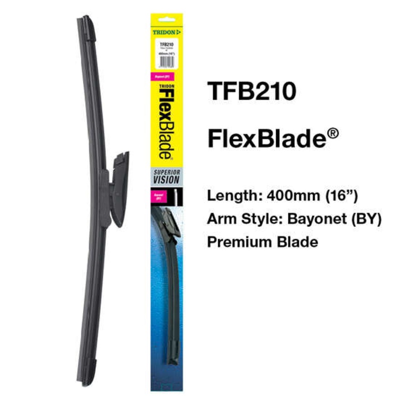Tridon Flex Blade Single Wiper – 16 Inch, TFB210