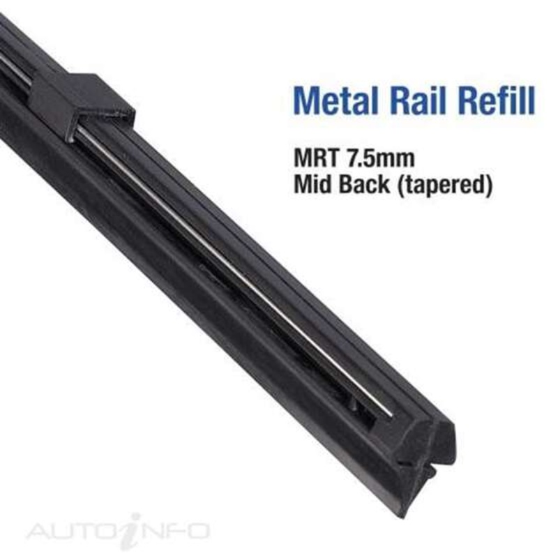 Tridon Wiper Blade Refill – 28 Inch, Metal Rail, Mid Back Tapered, 10pk, MRT28-10