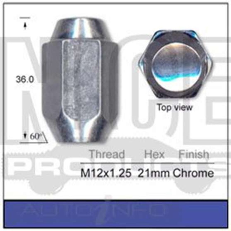 Nice Wheel Nut – Chrome, A421