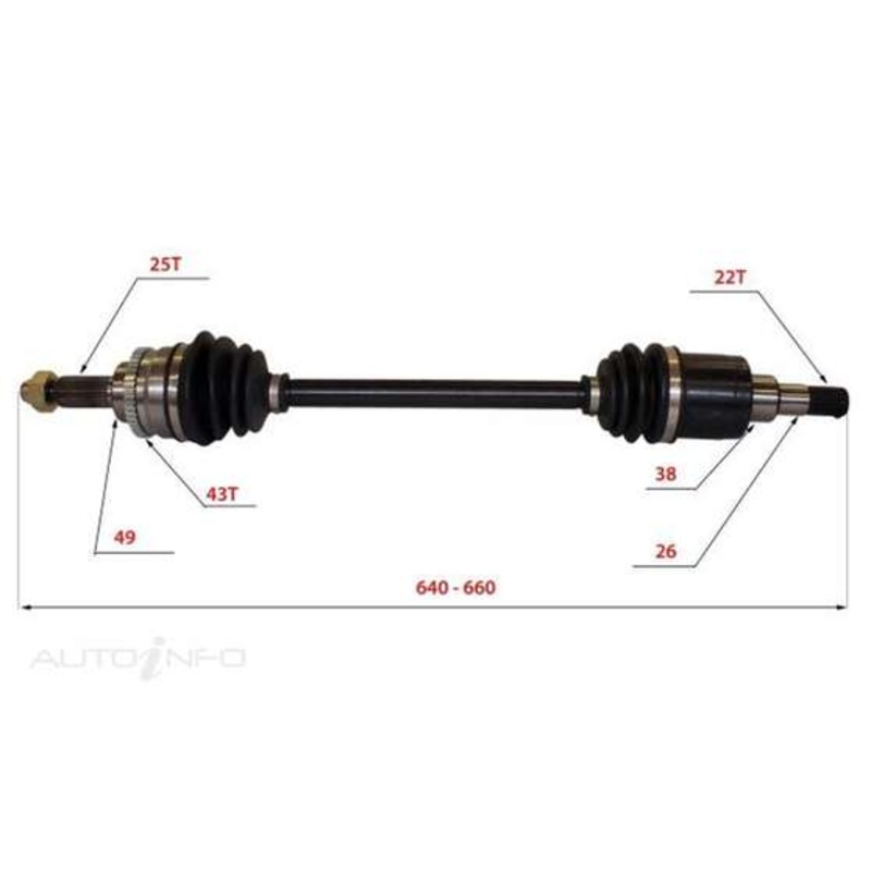 Bearing Wholesalers CV Shaft – B169