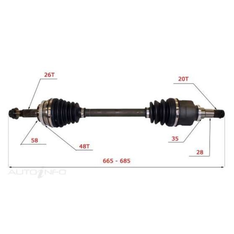 Bearing Wholesalers CV Shaft – B250