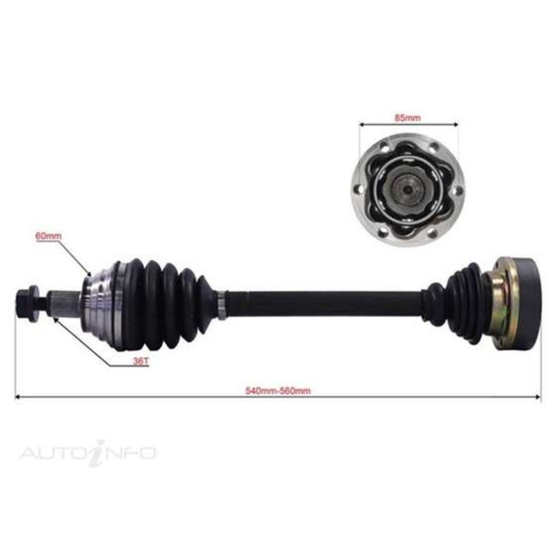 Bearing Wholesalers CV Shaft – B497