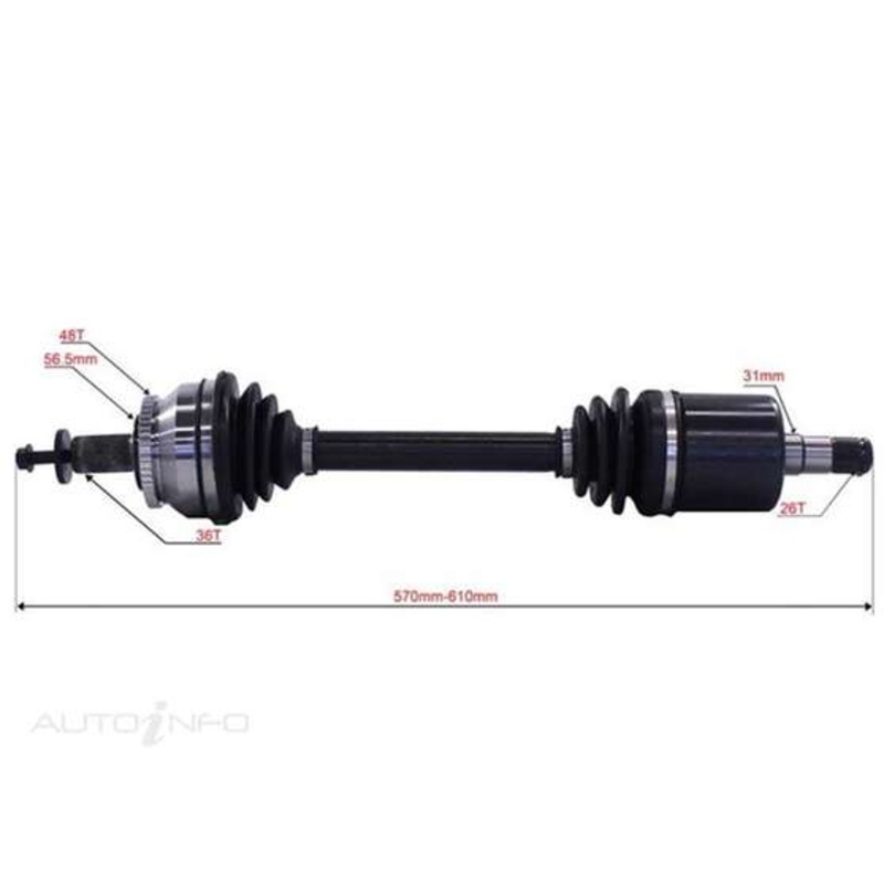 Bearing Wholesalers CV Shaft – B563
