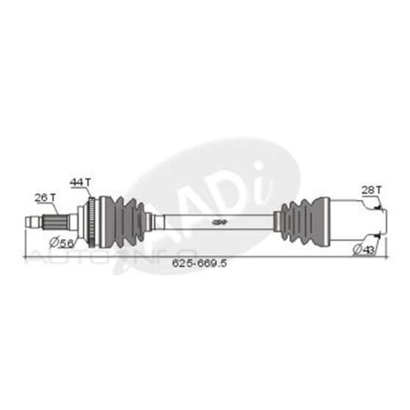 GSP CV Shaft – CVS.218