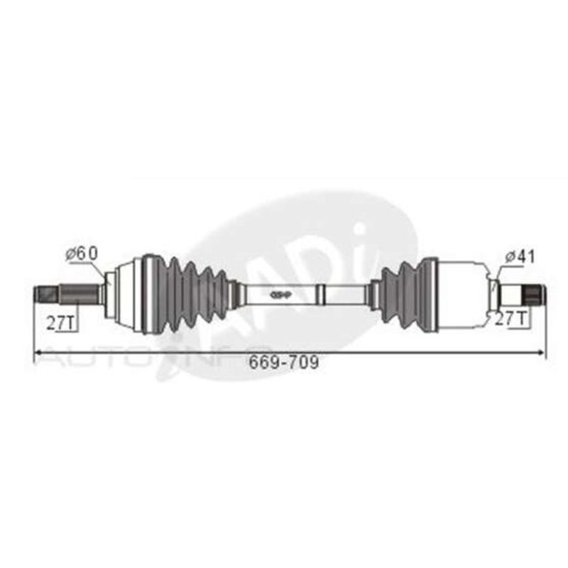 GSP CV Shaft – CVS.671