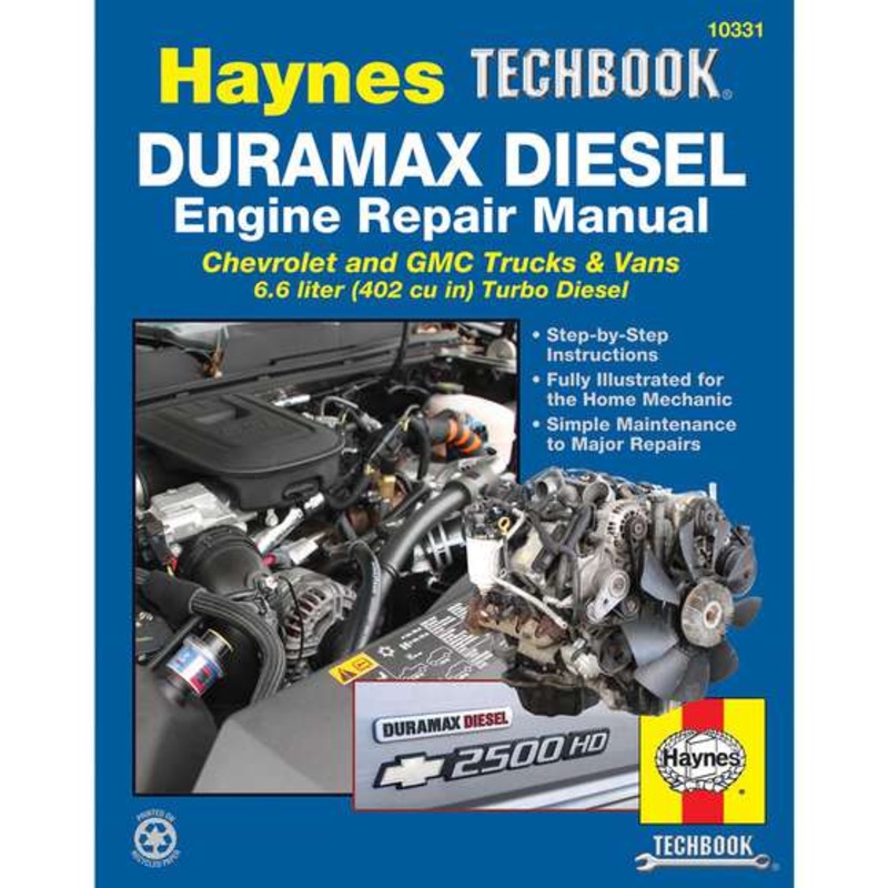 Haynes Repair Manual – Chevrolet/GMC Pick-Ups/Vans Duramax Diesel Engines 2001-2012, 10331