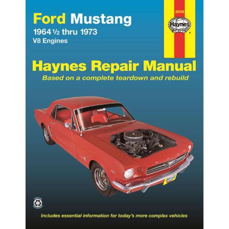 Haynes Repair Manual – Ford Mustang, Mach 1, GT, Shelby, Boss V8 1964-1973, 36048