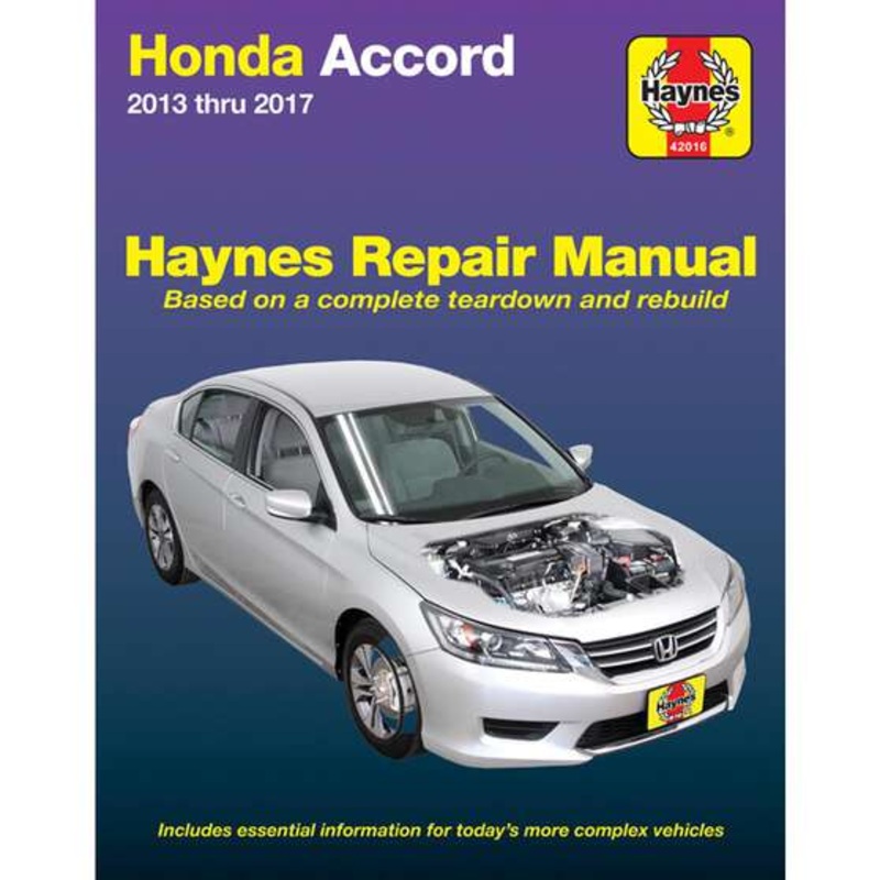 Haynes Repair Manual – Honda Accord 2013-2017, 42016