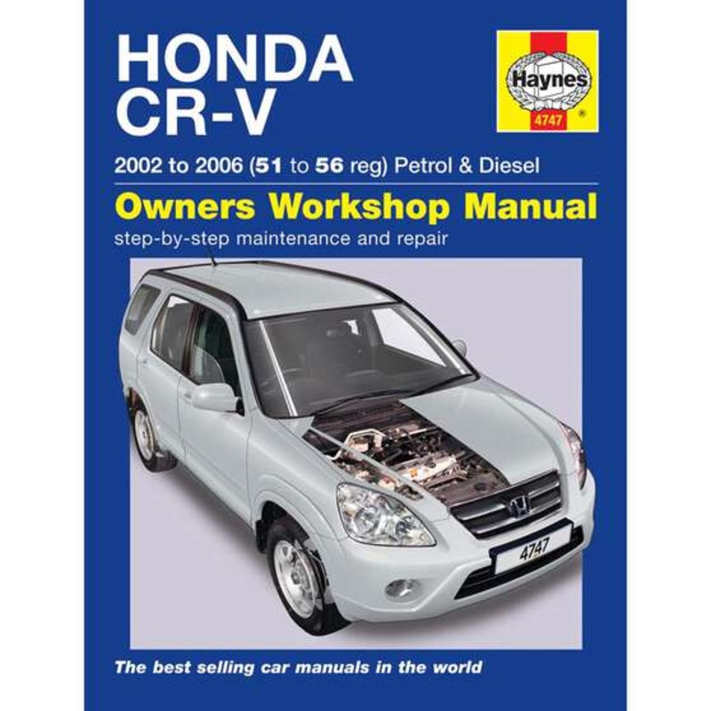 Haynes Repair Manual – Honda CR-V 2002-2006, 4747