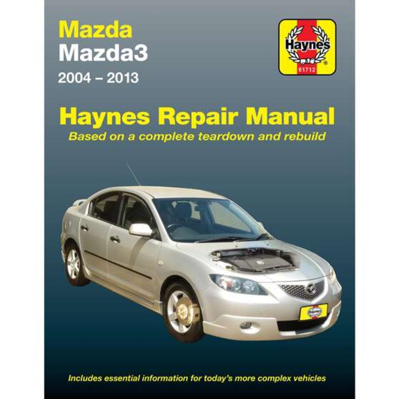 Haynes Repair Manual – Mazda 3 BK, BL 2004-2013, 61712
