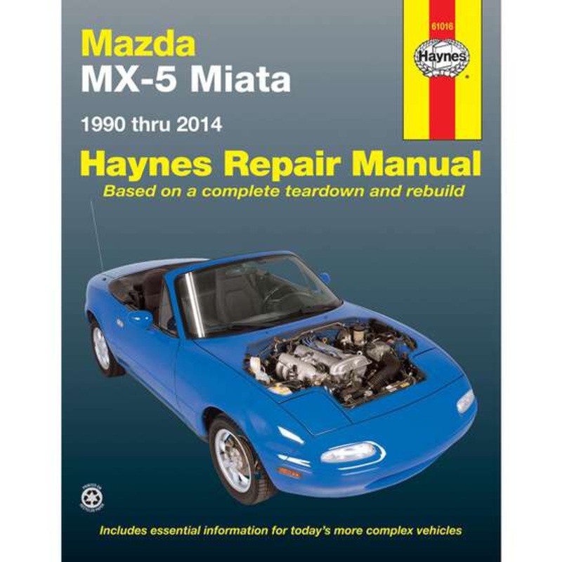 Haynes Repair Manual – Mazda MX-5, Miata 1990-2014, 61016
