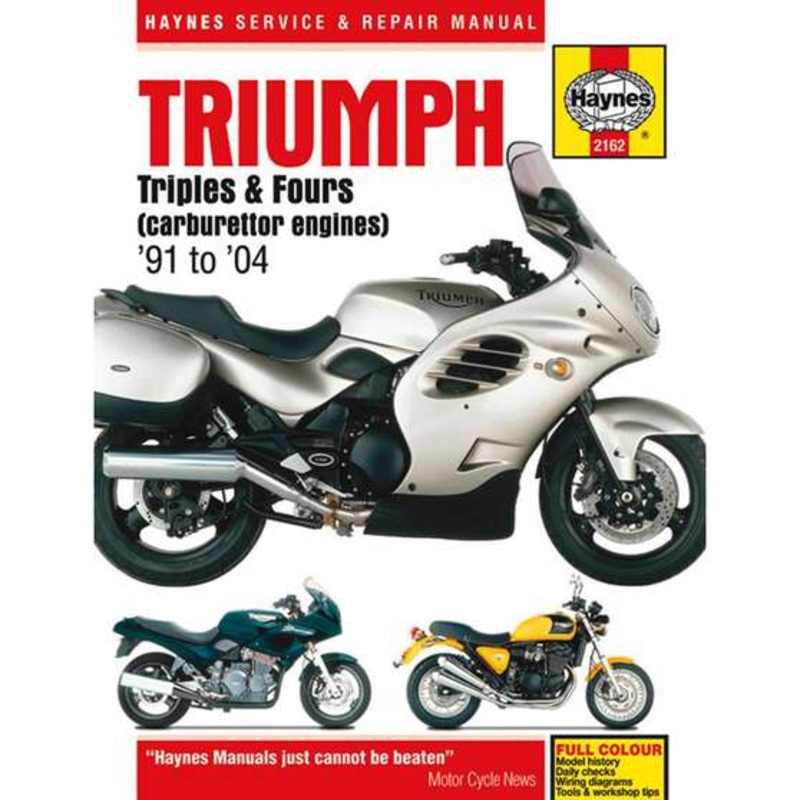 Haynes Repair Manual – Triumph Triples And Fours (Carburettor), M2162