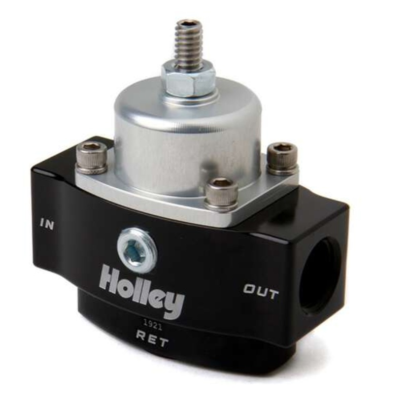 Holley Carburetted Bypass With Idle Bleed Fuel Pressure Regulator – 4.5 – 9 PSI, 3/8 Inch NPT, HO12-842