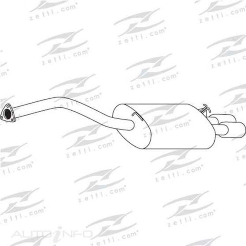 Redback Mufflers Bolt-On to suit 100 2.8 V6 RM  – M1617