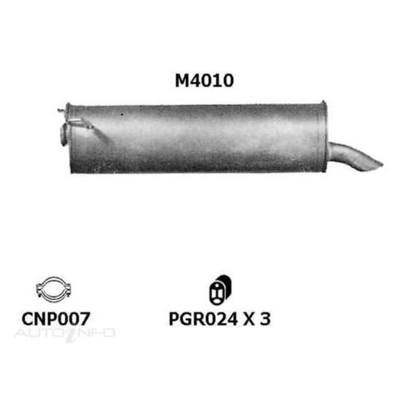 Redback Mufflers Bolt-On to suit Citroen Xantia – M4010