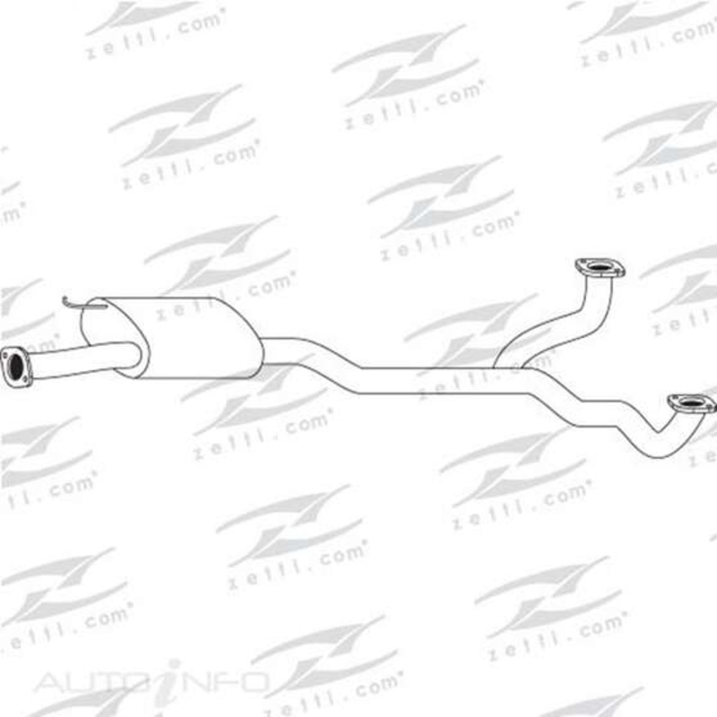 Redback Mufflers Bolt-On to suit Hyundai Santa Fe  Wagon 2.7L Petrol DOHC 24V  Center Muffler May06 – M0156