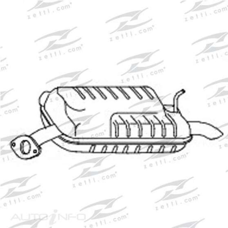Redback Mufflers Bolt-On to suit Mazda 6 Sedan,Wagon,Hatch 4Cyl 2.3L Petrol LHS RM – M2896