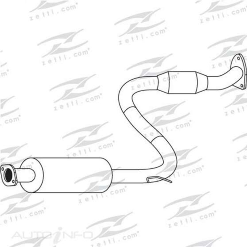 Redback Mufflers Bolt-On to suit Mitsubishi Magna/Verada 4/6Cyl Sedan With Elongated Holes (1780mm) – M5629