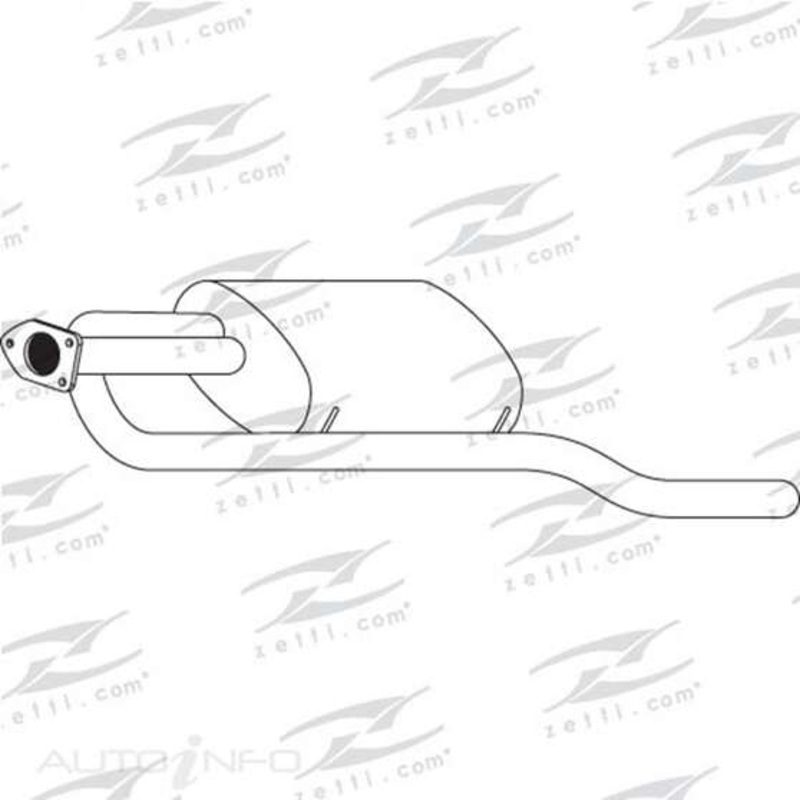 Redback Mufflers Bolt-On to suit Mitsubishi UF Nimbus RM Wagon 2.4L 4G64 8V Mpi Pet 4Cyl 1 92 7 92 – M6749