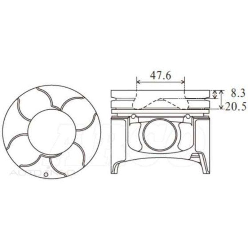 Austral Piston Set – PO1292 020