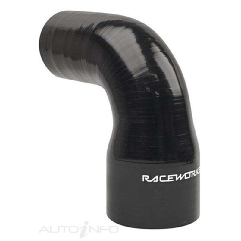PAT Elbow Reducer Silicone Hose – Black, 90 Degree, 76 – 63mm, SHE-090-250300BK