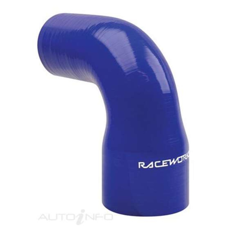 PAT Elbow Reducer Silicone Hose – Blue, 90 Degree, 76 – 51mm, SHE-090-200300BE