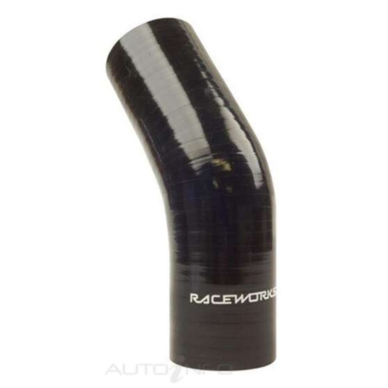 PAT Elbow Silicone Hose – Black, 45 Degree, 70mm, SHE-045-275BK