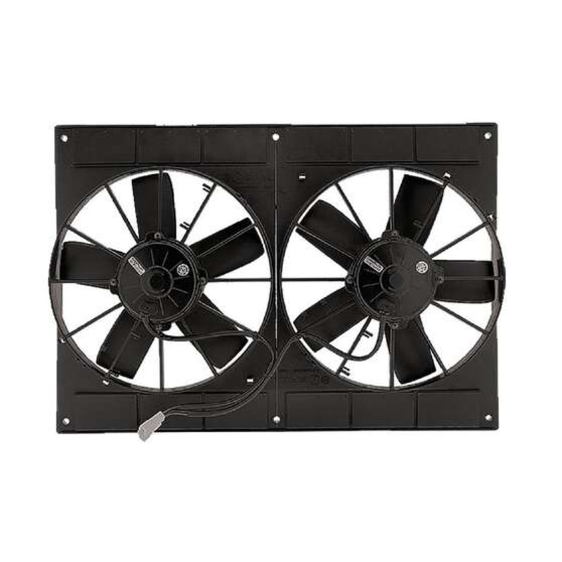 SPAL Thermo Fan Twin 11″ including Shroud 12V – EF3580