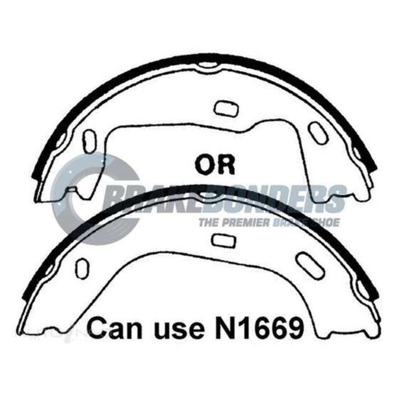 Brake Bonders Parking Brake Shoe – N1412