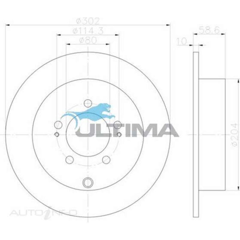 Ultima Brake Rotor – Single, AAP2213