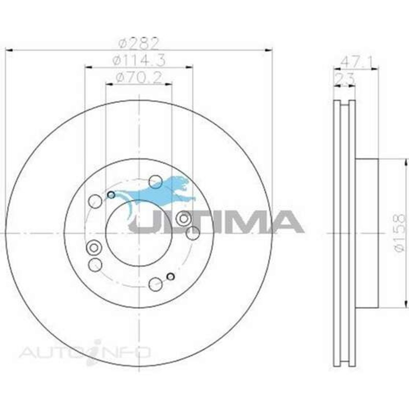 Ultima Brake Rotor – Single, AAP478