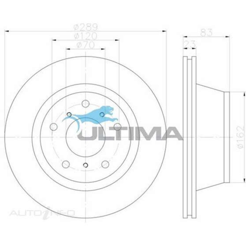 Ultima Brake Rotor – Single, AAP035