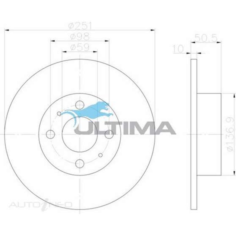 Ultima Brake Rotor – Single, AAP359