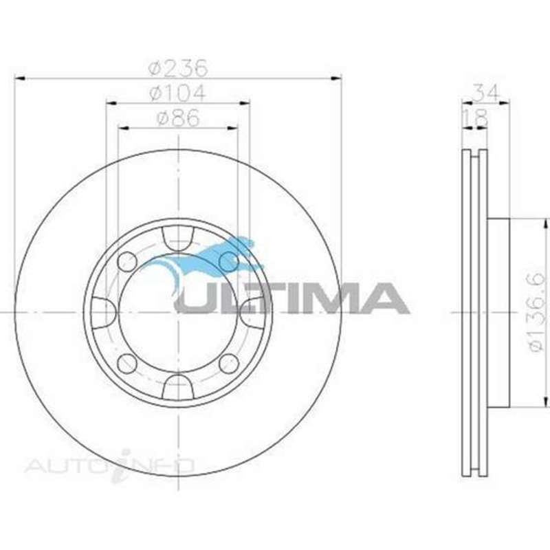 Ultima Brake Rotor – Single, AAP412