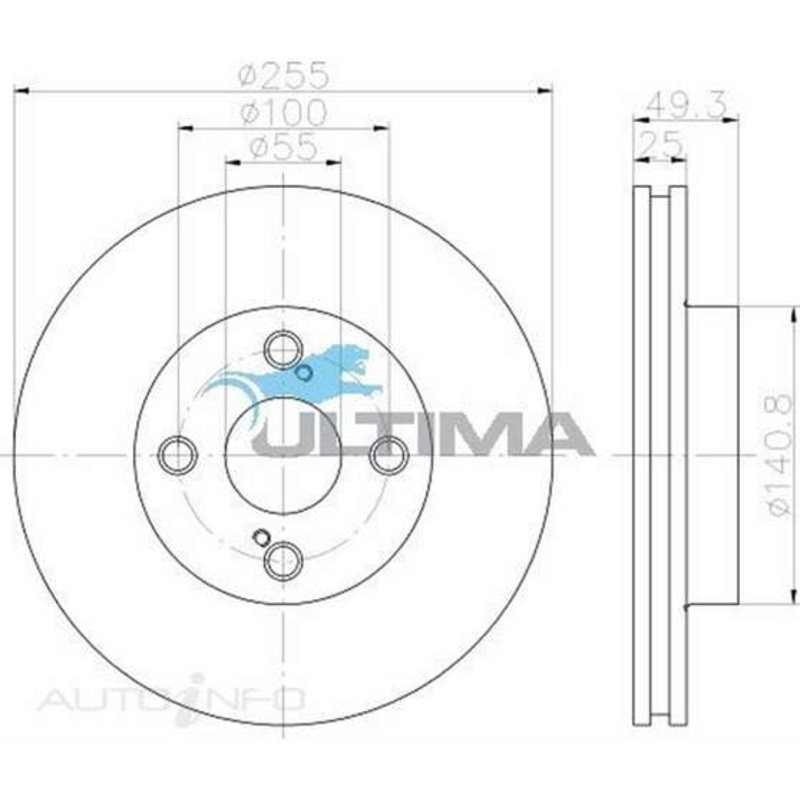 Ultima Brake Rotor – Single, AAP712