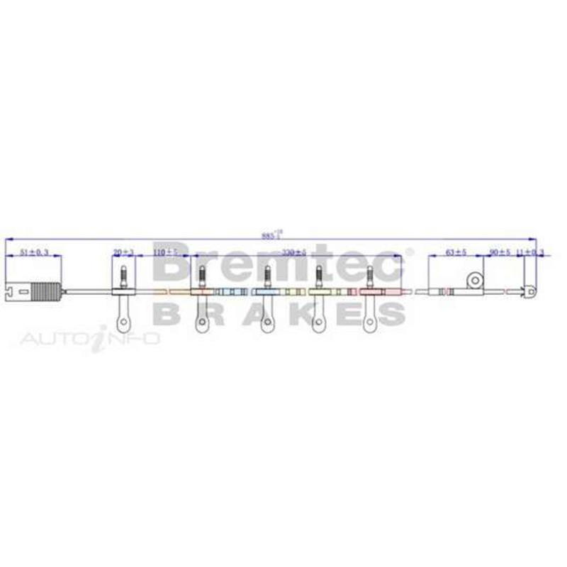 Bremtec Euro-Line Brake Pad Wear Sensor – BTS38