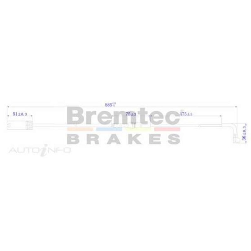 Bremtec Euro-Line Brake Pad Wear Sensor – BTS42