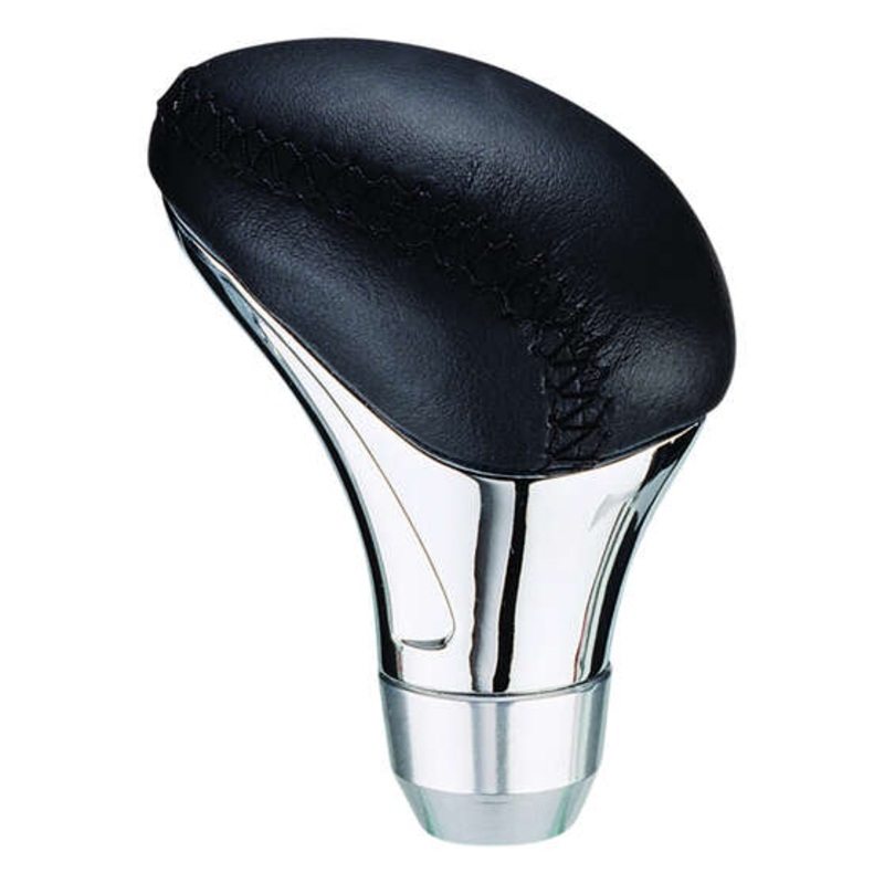 Wildcat Gear Knob Black Leather & Chrome